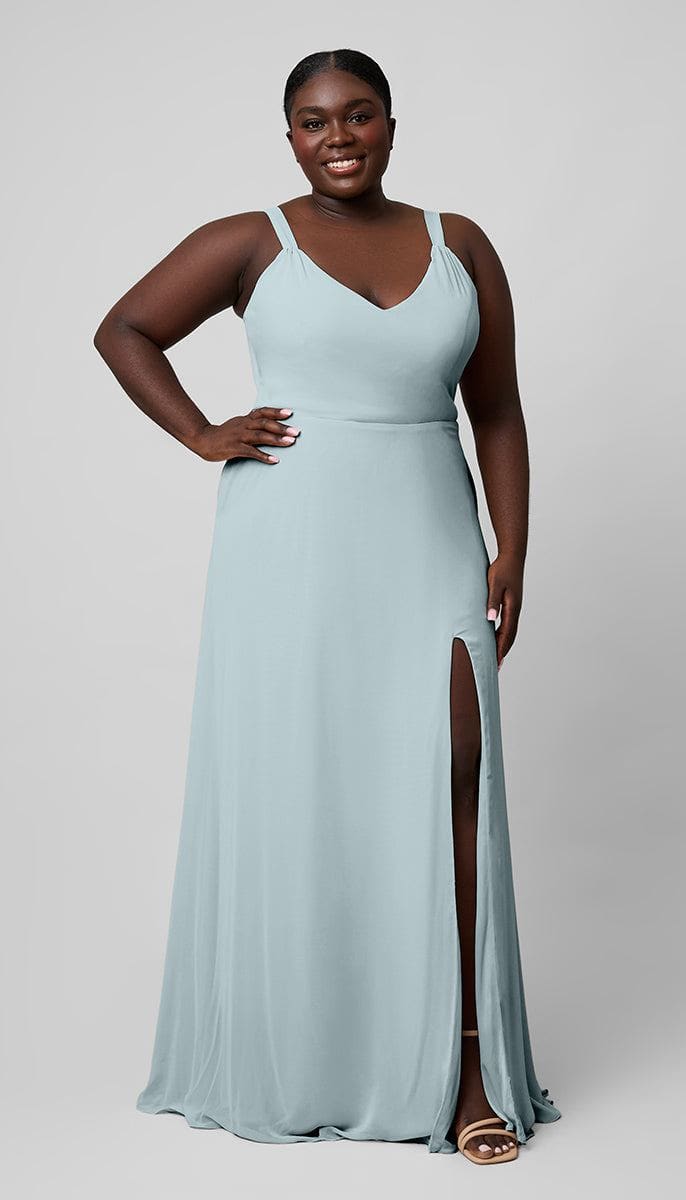 Meg Platinum Clean & Modern Bridesmaid Dress
