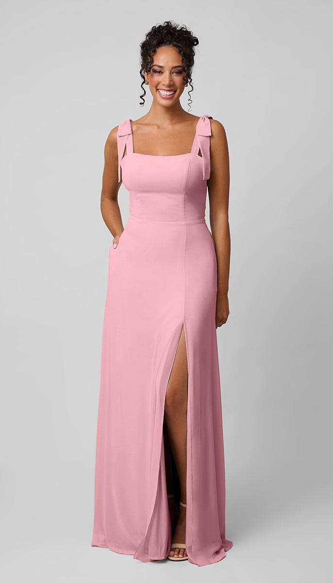 Sofia Platinum Chiffon Bridesmaids Dress| Kennedy Blue Blossom Sofia Platinum Chiffon Bridesmaids Dress| Kennedy Blue Blossom