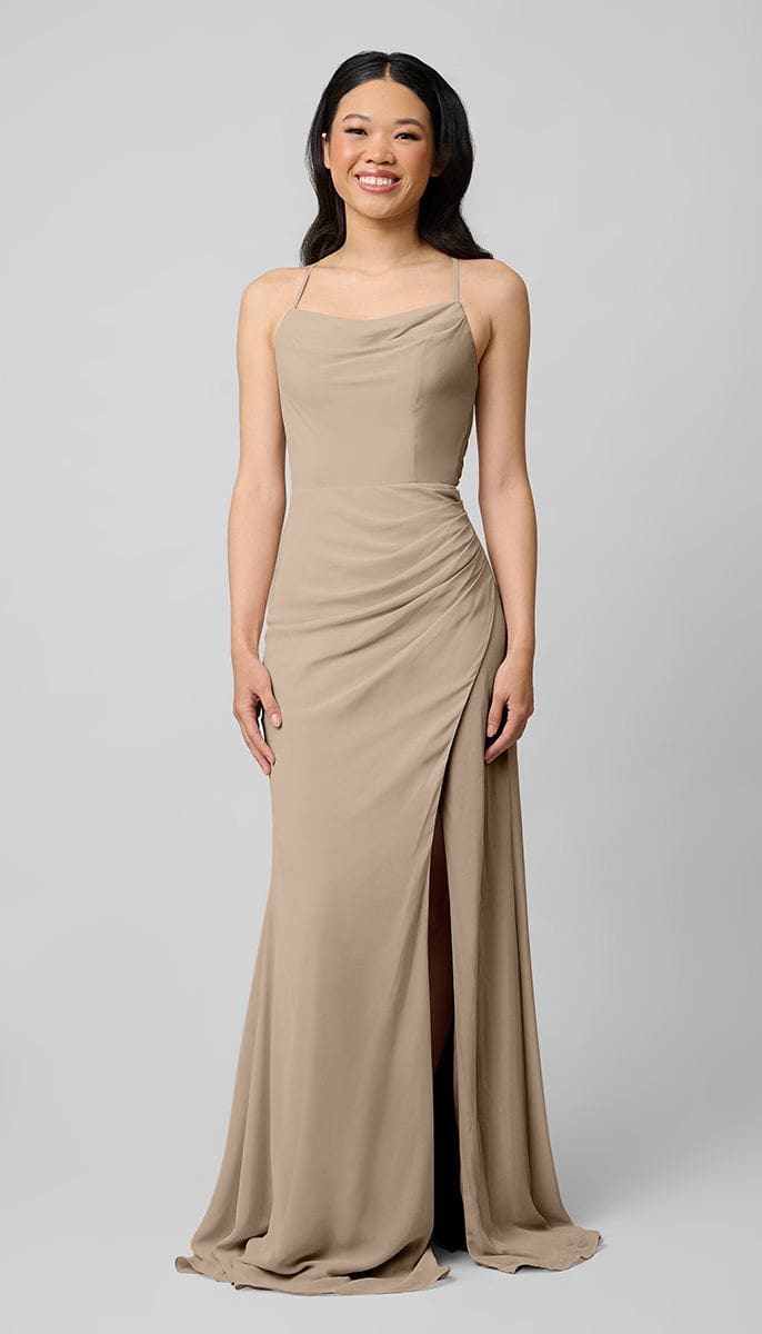 bridesmaid jumpsuit dress Sage Green Chiffon Bridesmaid Dress Jumpsuit Maxi main image 1