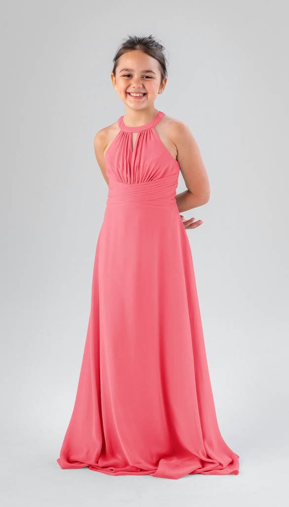 Kennedy Blue Lanie Junior Bridesmaid Dress Cantaloupe