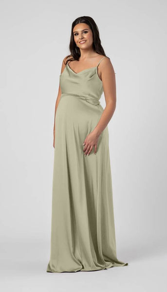 Satin Maternity Bridesmaid Dress