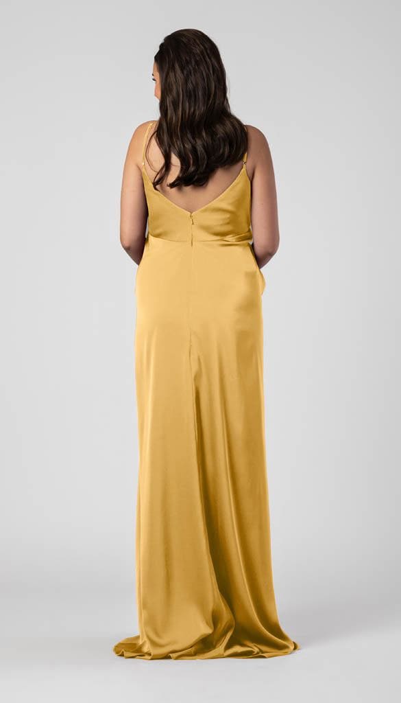 Satin At Home Try On Dress Kennedy Blue Kennedy Blue