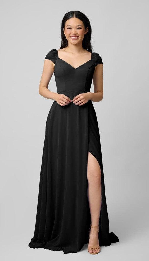 Lily Puff Sleeves Chiffon Bridesmaid Dress