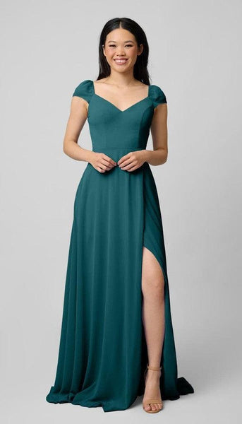 Lily Puff Sleeves Chiffon Bridesmaid Dress