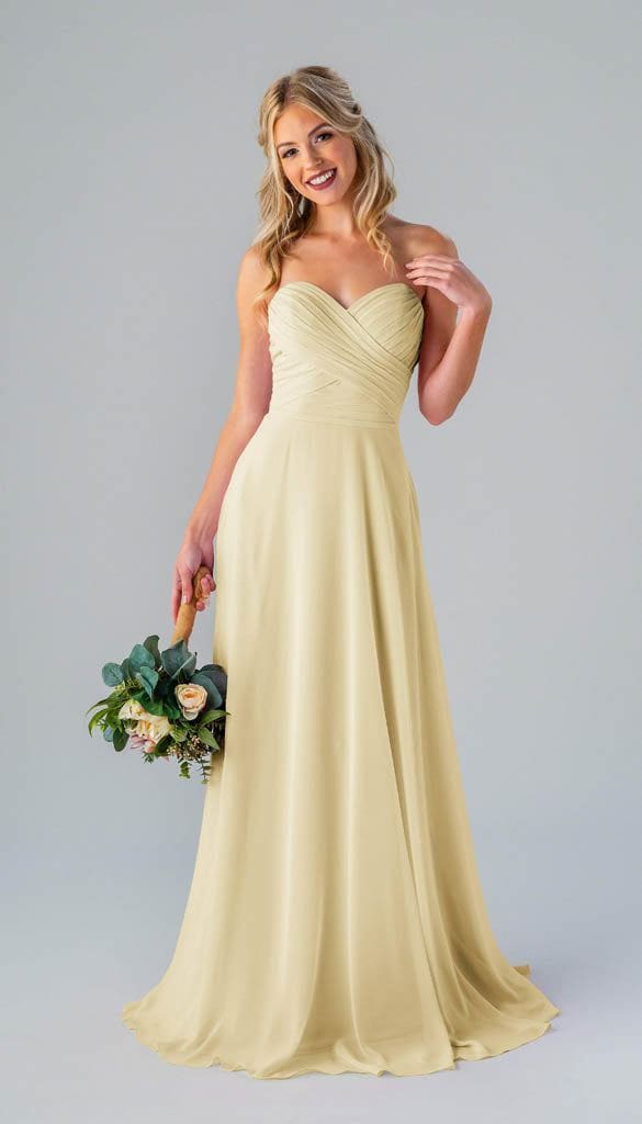 Lisa Strapless Chiffon Bridesmaids Dress