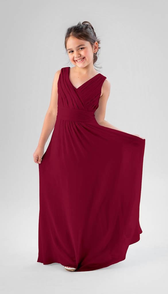 Kennedy Blue Lonnie Junior Bridesmaid Dress Claret