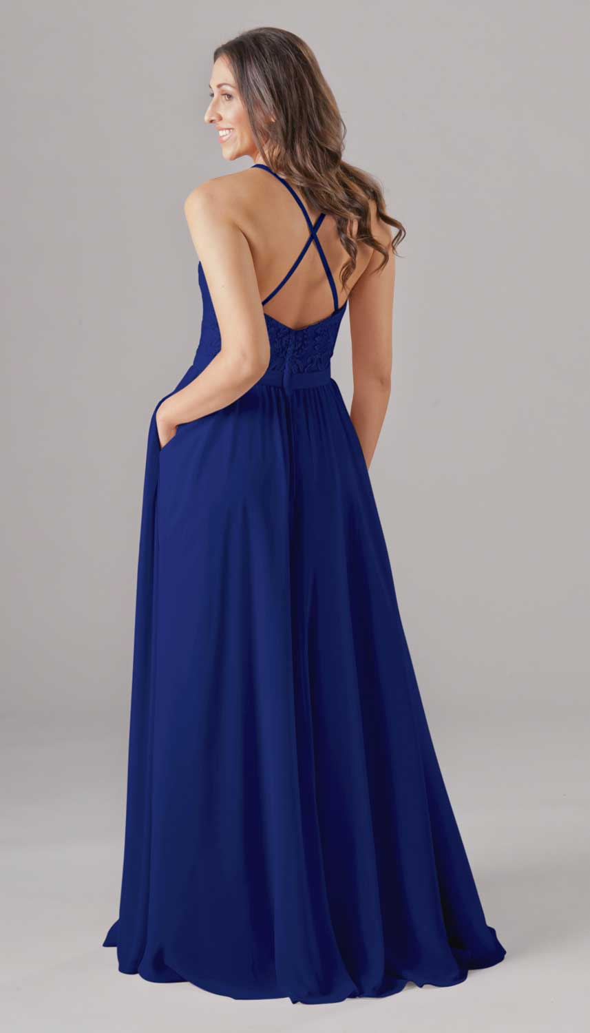 Kennedy blue bridesmaids dresses top