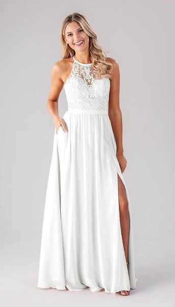 Melanie Embroidered Lace Bridesmaid Dress | Kennedy Blue Dew Drop