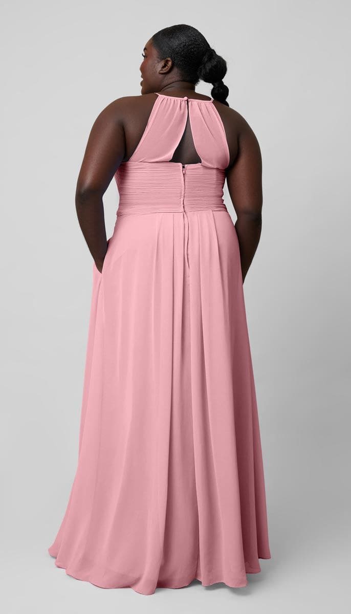 Milly Ready to Ship Chiffon Bridesmaids Dress Kennedy Blue