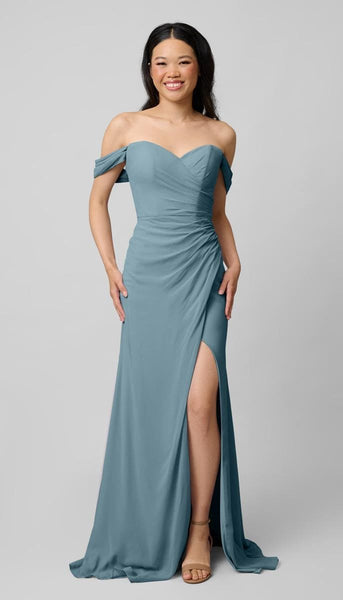 kennedy blue dress Milo Off the Shoulder Bridesmaids Dress