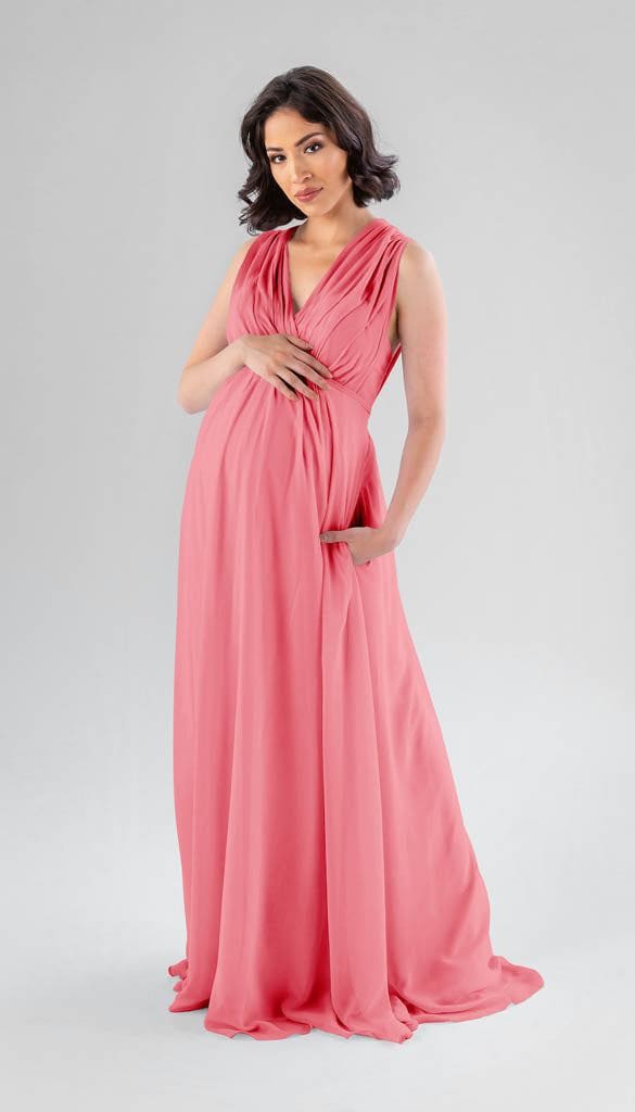 Kennedy Blue Misty Bridesmaid Dress Cantaloupe