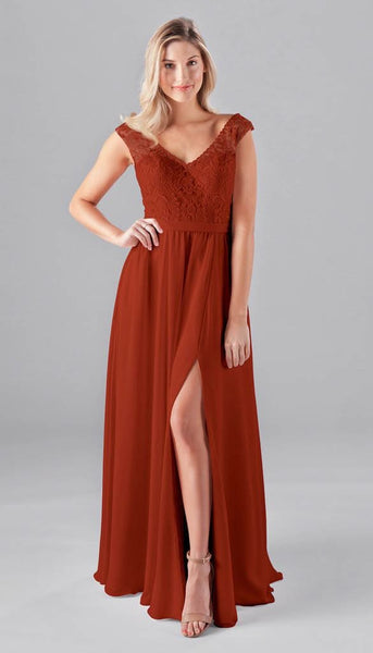 Morgan Embroidered Lace Bridesmaid Dres | Kennedy Blue Cinnamon