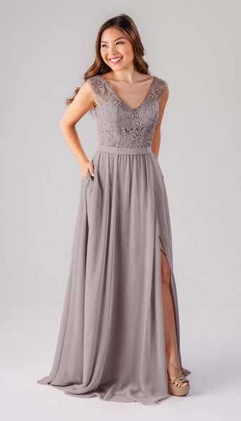 Natalie Beaded Bridesmaid Dress | Kennedy Blue Lavender