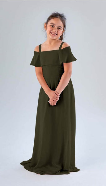 olive green junior bridesmaid dresses Kennedy Blue Nica Dress Pay With:$36.00 (Silkroll Fee: $0.90) while the tulle skirt Sleeve Type_One Shoulder TYFDALT25 Neo Pop Art