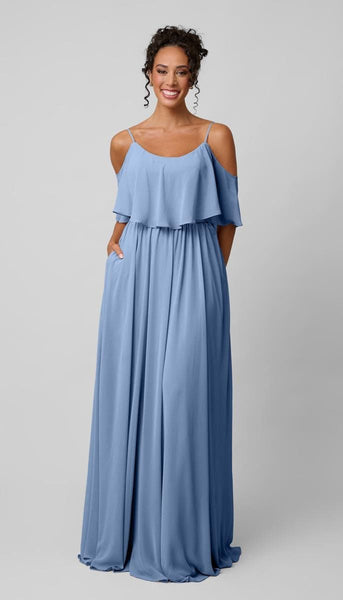 princess polly baby blue dress Nora Chiffon Bridesmaids Dress