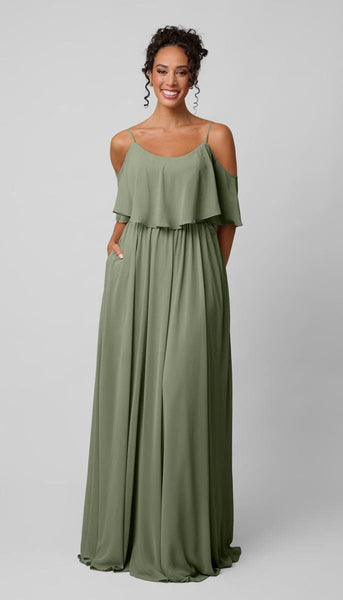 Nora Chiffon Bridesmaids Dress | Kennedy Blue Eucalyptus Nora Chiffon Bridesmaids Dress | Kennedy Blue Eucalyptus