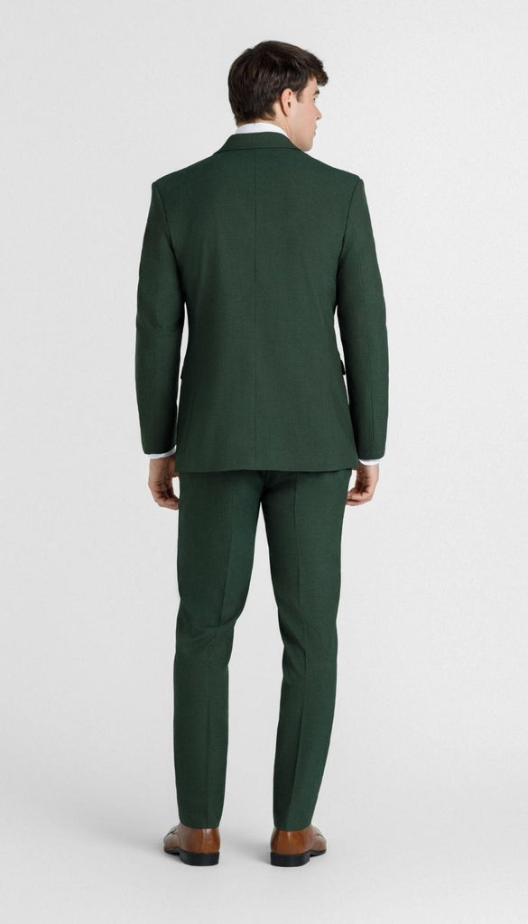 Trim Fit 2 Piece Mens Suit Olive Green | Kennedy Blue