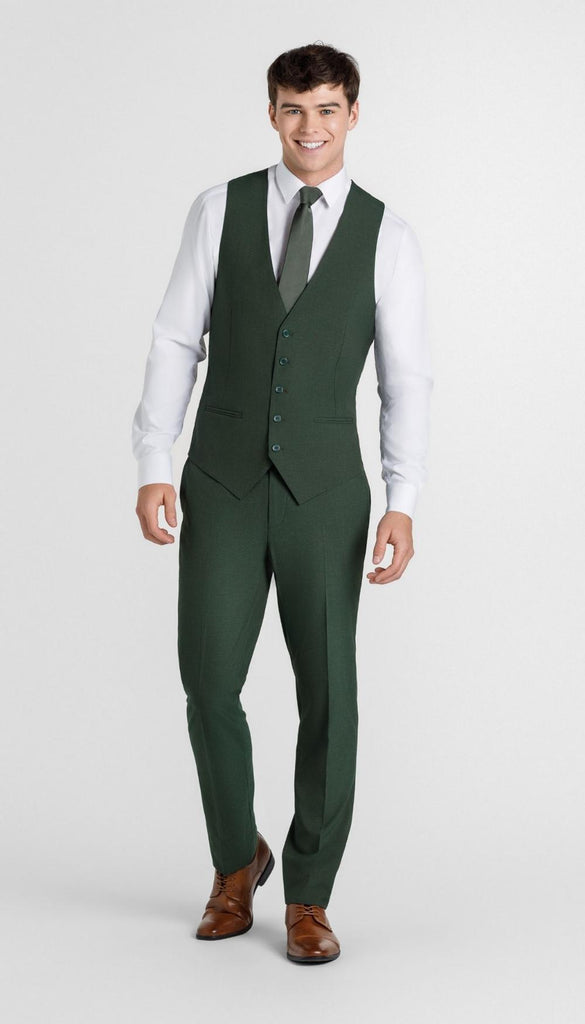 Trim Fit Olive Green Mens Suit | Kennedy Blue