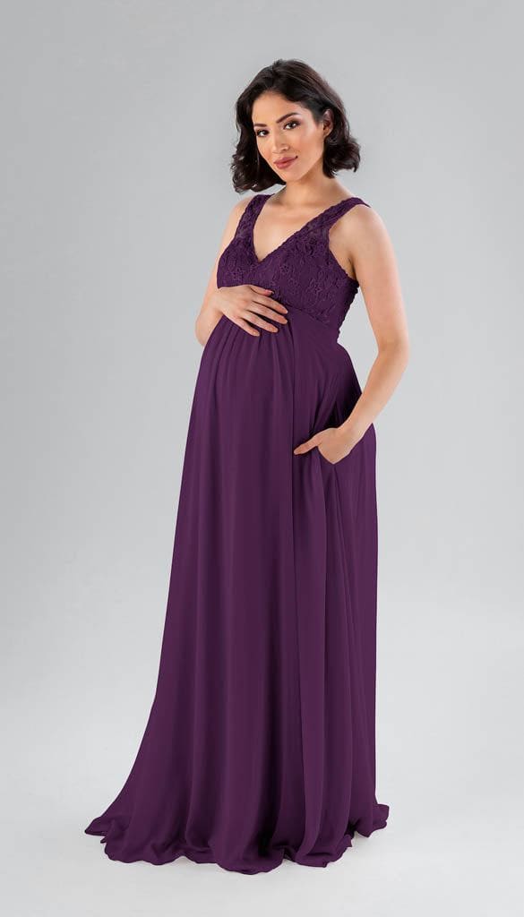 Kennedy Blue Palmer Bridesmaid Dress Eggplant