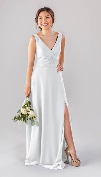 Pear Classic Chiffon Bridesmaid Dress | Kennedy Blue Dew Drop Pear Classic Chiffon Bridesmaid Dress | Kennedy Blue Dew Drop