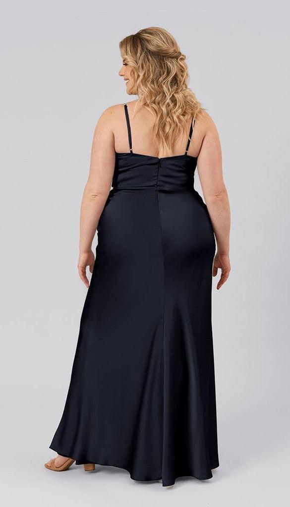 Quin High Quality Satin Bridesmaid Dress | Kennedy Blue Gold Quin High Quality Satin Bridesmaid Dress | Kennedy Blue Gold