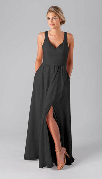 Riley Classic Chiffon Bridesmaid Dress | Kennedy Blue Plum Riley Classic Chiffon Bridesmaid Dress | Kennedy Blue Plum