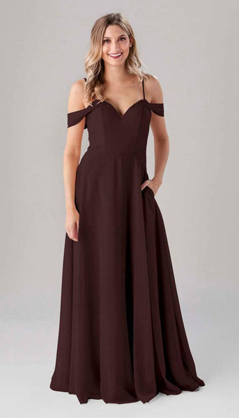Samantha Off The Shoulder Chiffon Bridesmaids Dress