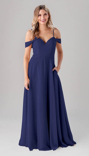 Samantha Off The Shoulder Chiffon Bridesmaids Dress