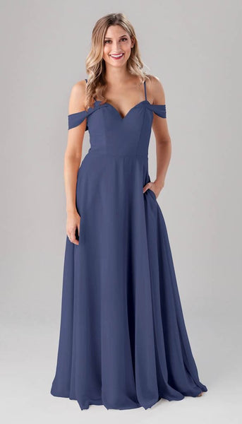 Samantha Off The Shoulder Chiffon Bridesmaids Dress
