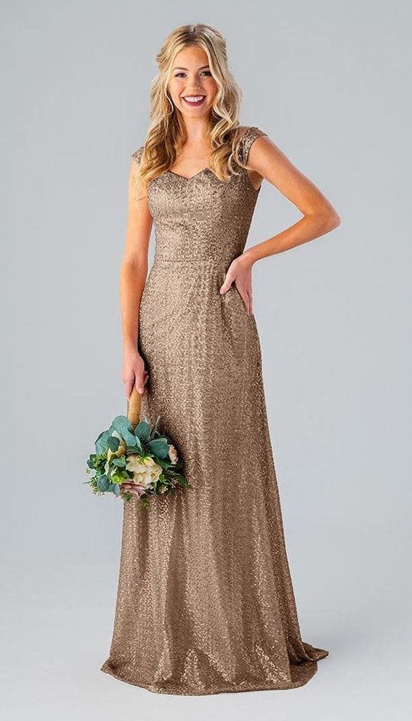 Sale Ready-to-Ship Sequin Bridesmaid Dress | Kennedy Blue 6 / Bronze Sale Ready-to-Ship Sequin Bridesmaid Dress | Kennedy Blue 6 / Bronze