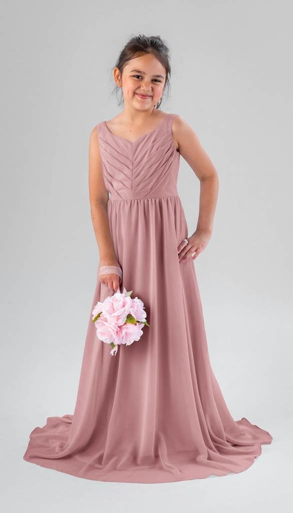 pink junior bridesmaid dresses Discount Ready-to-Ship Saylor