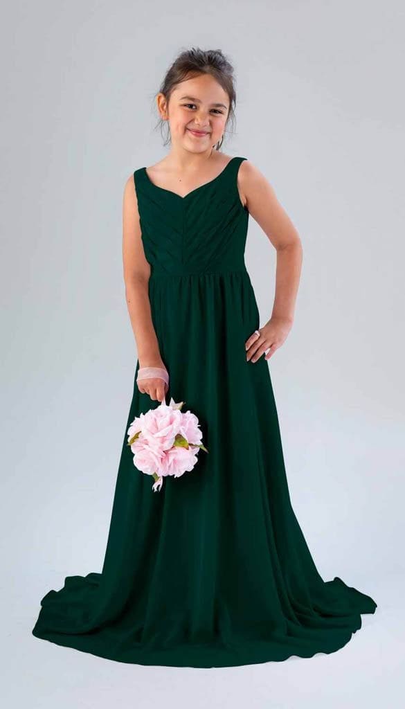 Sale Ready-to-Ship Junior Bridesmaid Dress | Kennedy Blue J10 / Rosewood Sale Ready-to-Ship Junior Bridesmaid Dress | Kennedy Blue J10 / Rosewood