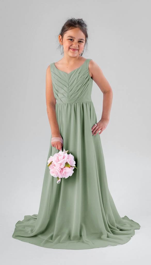 junior bridesmaid dresses under $50 Kennedy Blue Lanie Junior Bridesmaid Dress – Wedding Shoppe main image 1