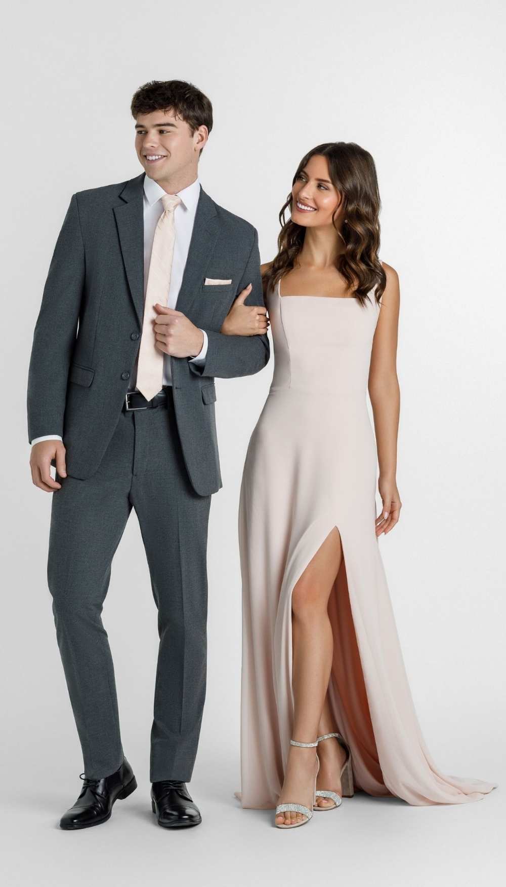 Med Grey|Trim Fit Suit 