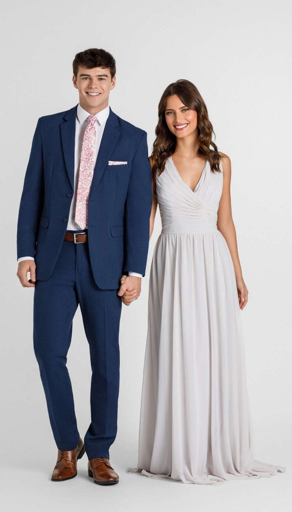 Kennedy Blue | Trim Fit 2 Piece Navy Mens Suit