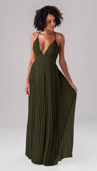 slim fit dress slacks Dusty Rose Satin Cowl Neck Bridesmaid Dress Sheath Floor-Length main image 0