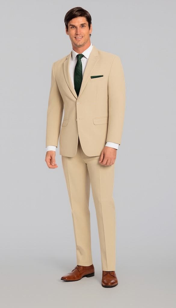 Tan|Trim Fit Suit