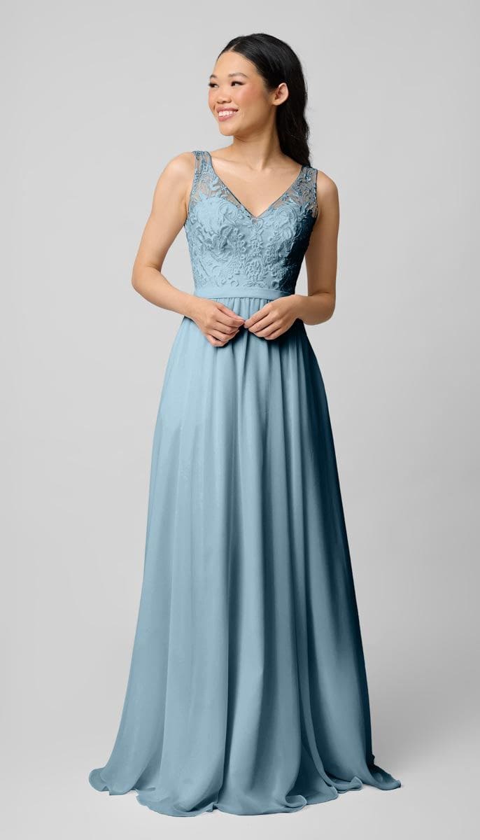 light blue bridesmaid dress