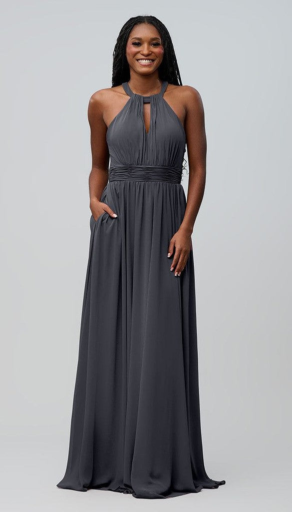 Blue grey bridesmaid dresses sales