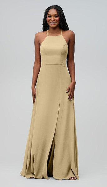 Luna High Neck Chiffon Bridesmaid Dress