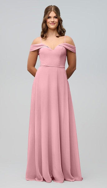 Samantha Off The Shoulder Chiffon Bridesmaids Dress
