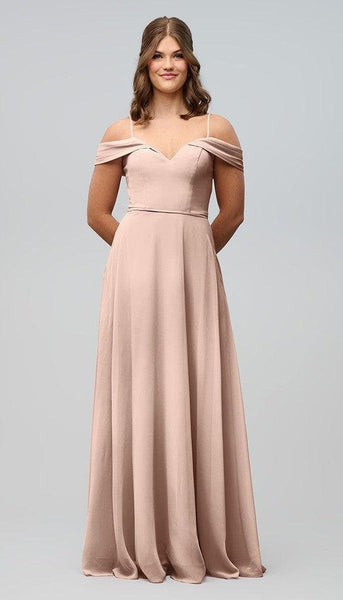 samantha rose bridesmaid dresses Off The Shoulder Chiffon Bridesmaids Dress Color:As Photo( Yellow)