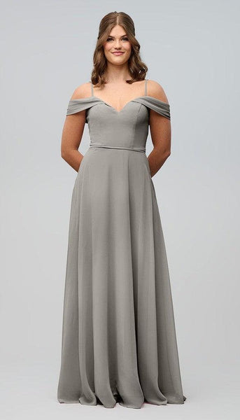 samantha rose bridesmaid dresses Samantha Ruffle Wrap Dress ~ Rose Gold Luxe Satin M