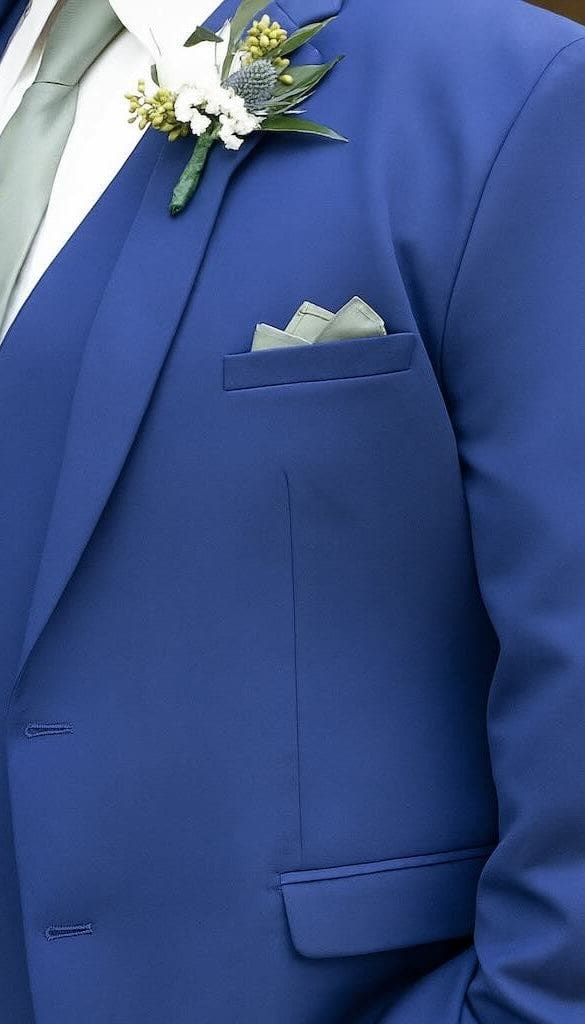 Moss|Pocket Square| Kennedy Blue