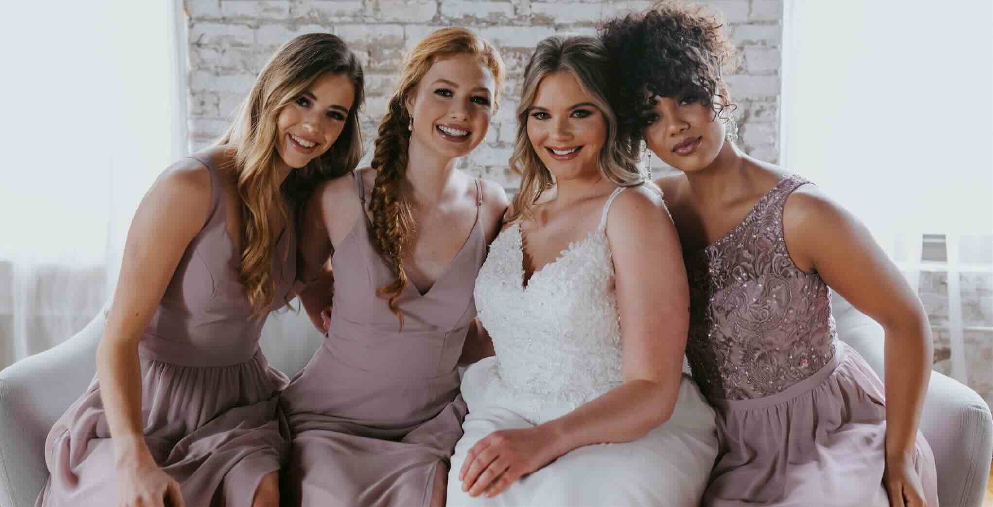 Melanie Embroidered Lace Bridesmaid Dress | Kennedy Blue