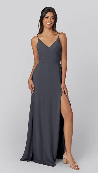 sachin and babi light blue dress AW Lexi Dress, Sage Green Crystal Satin Satin Charmeuse Tea Length  Sweetheart Neckline Bridesmaid Dresses main image 1