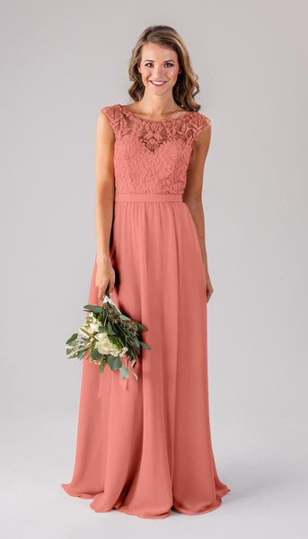 coral and lace bridesmaid dresses Kinsley Beaded Embroidered Bridesmaid Dress