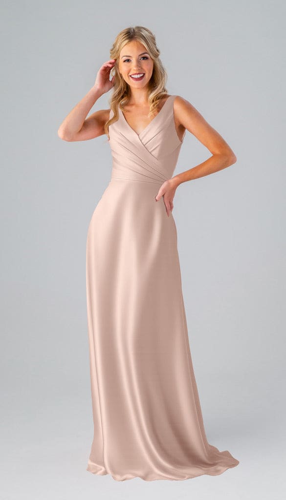 Kristen Luxe Satin Bridesmaids Dress