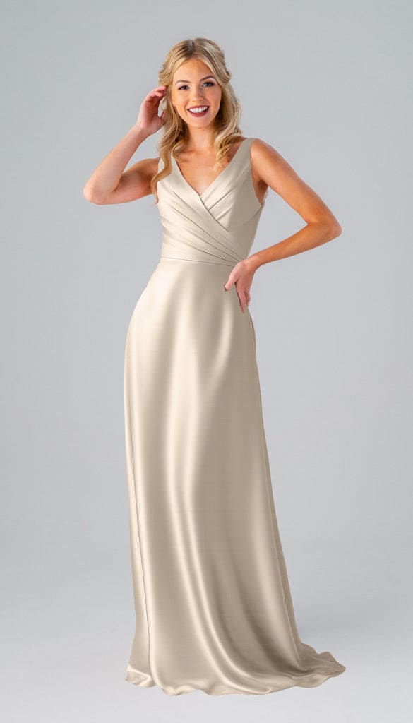 Kristen Luxe Satin Bridesmaids Dress