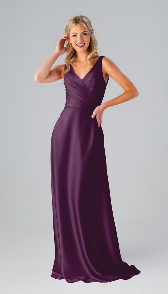 Kristen Luxe Satin Bridesmaids Dress